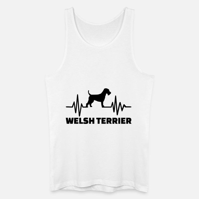 Welsh Terrier - Männer Bio Tank Top - Weiß
