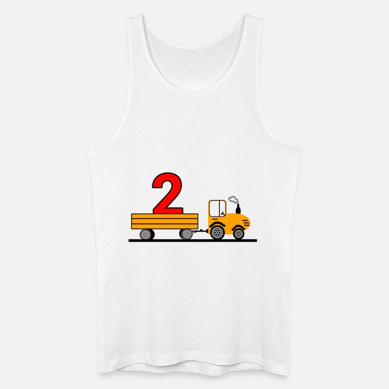 Traktor - Männer Bio Tank Top - Weiß