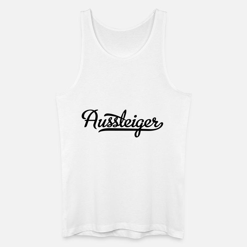 Aussteiger - Männer Bio Tank Top - Weiß