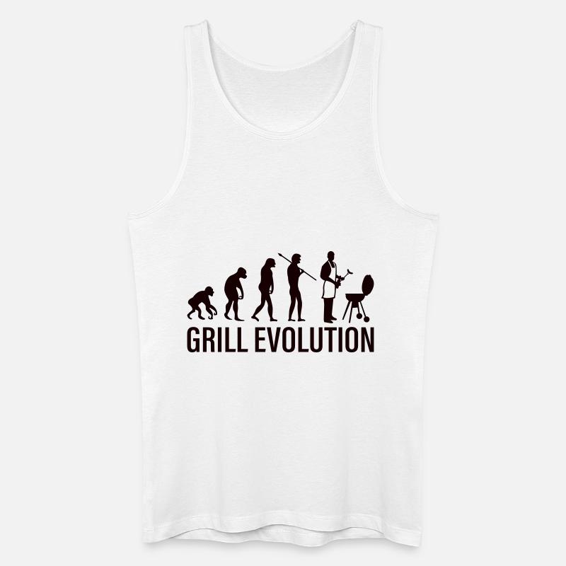 grill evolution - Männer Bio Tank Top - Weiß
