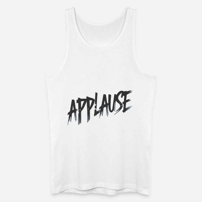 applaus - Männer Bio Tank Top - Weiß