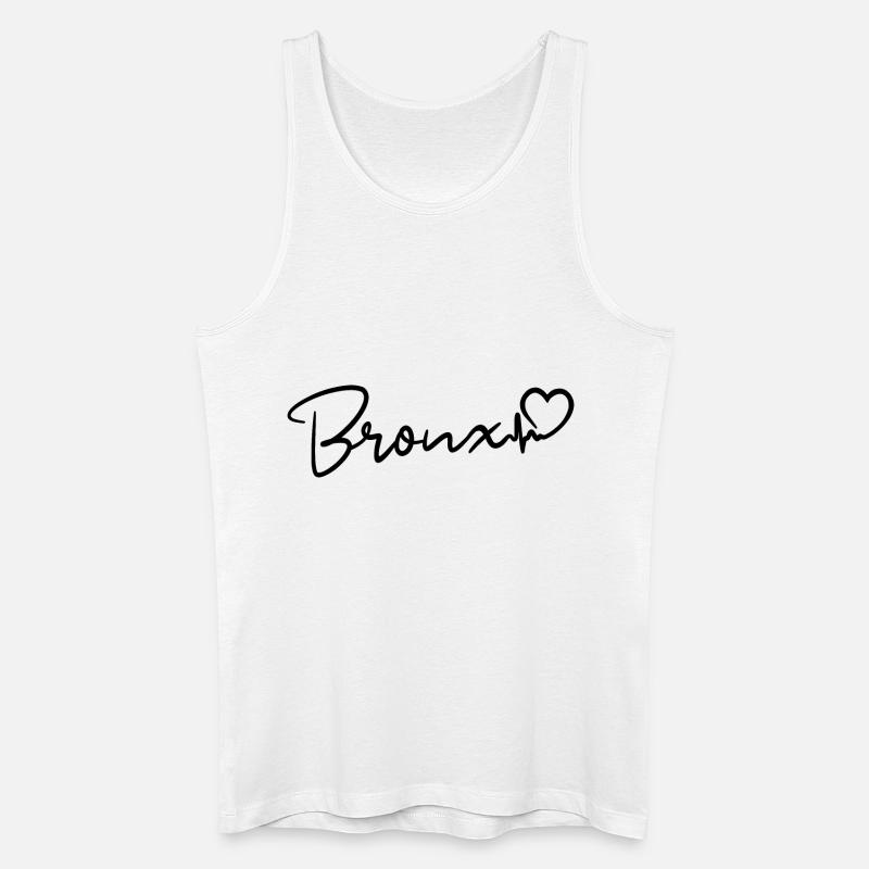 Bronx Herzschlag NYC - Männer Bio Tank Top - Weiß