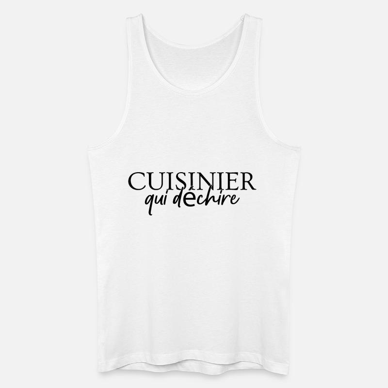 Koch, der weint - Männer Bio Tank Top - Weiß