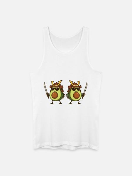 avocado samurai 2 - Männer Bio Tank Top - Weiß