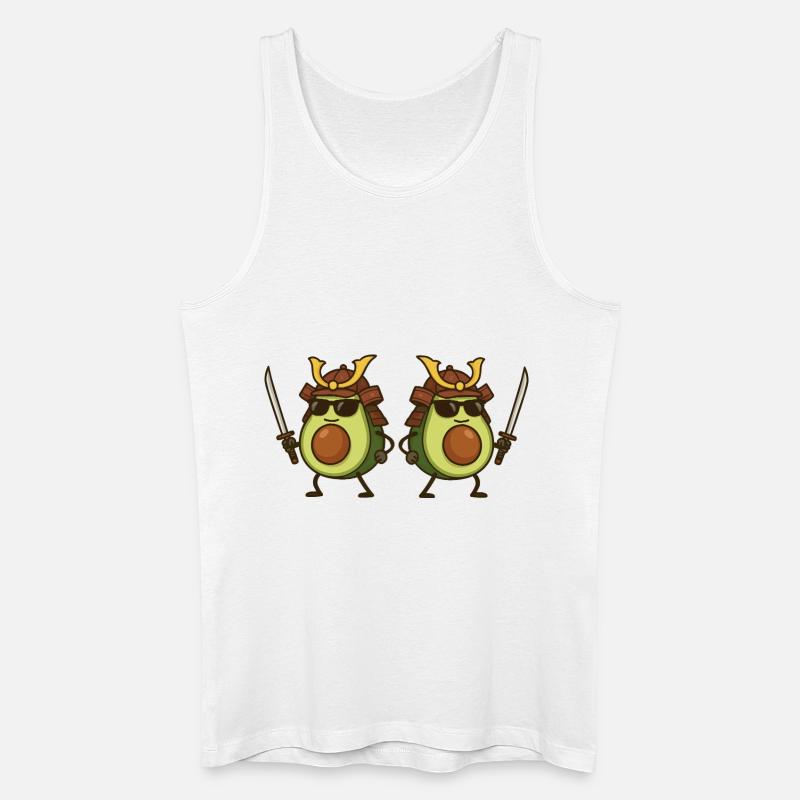 Avocat Samouraï 2 - Débardeur bio Homme - blanc