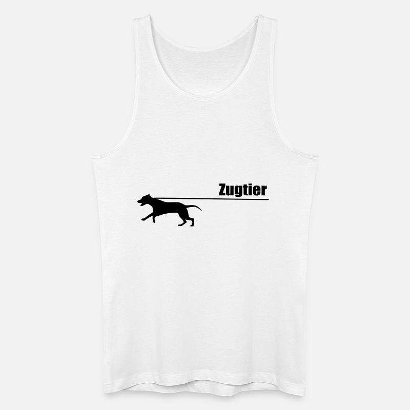 Zugtier - Männer Bio Tank Top - Weiß