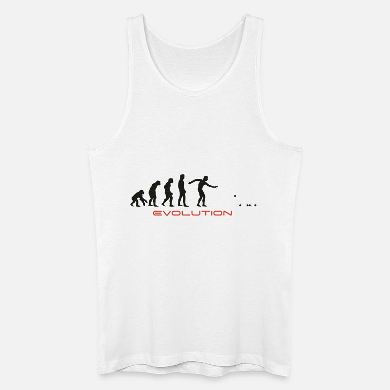 Eigelb Pétanque-T-Shirts - Männer Bio Tank Top - Weiß