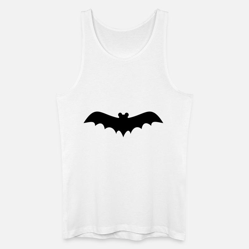 Fledermaus - Männer Bio Tank Top - Weiß