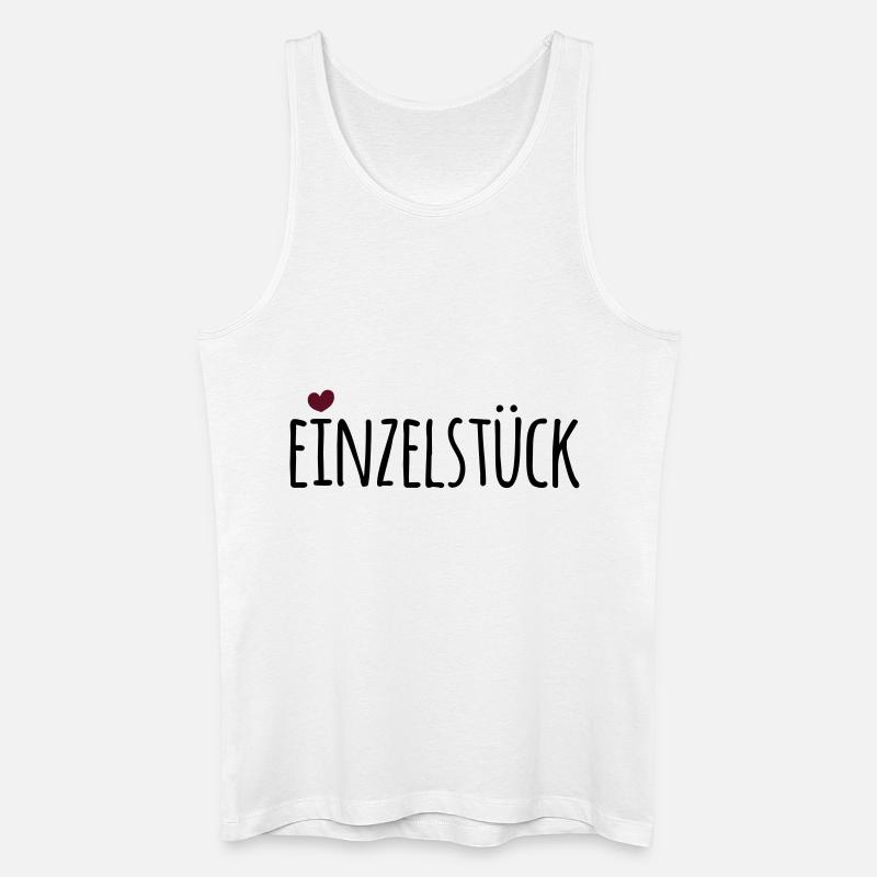 Einzelstück (dh) - Männer Bio Tank Top - Weiß