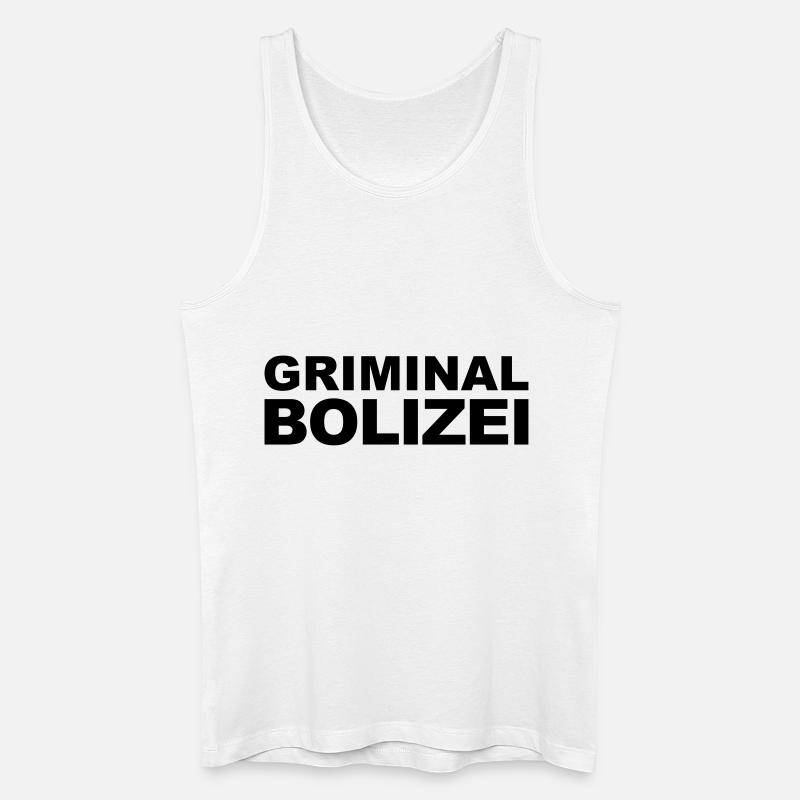 Griminal Bolizei - Männer Bio Tank Top - Weiß
