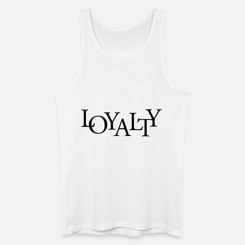 loyalty_t1 - Männer Bio Tank Top - Weiß