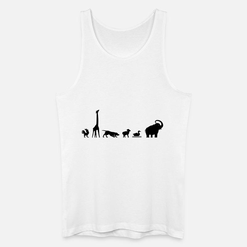 Arche, evolution - Männer Bio Tank Top - Weiß