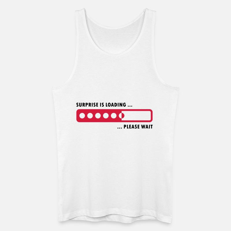 surprise is loading - Männer Bio Tank Top - Weiß