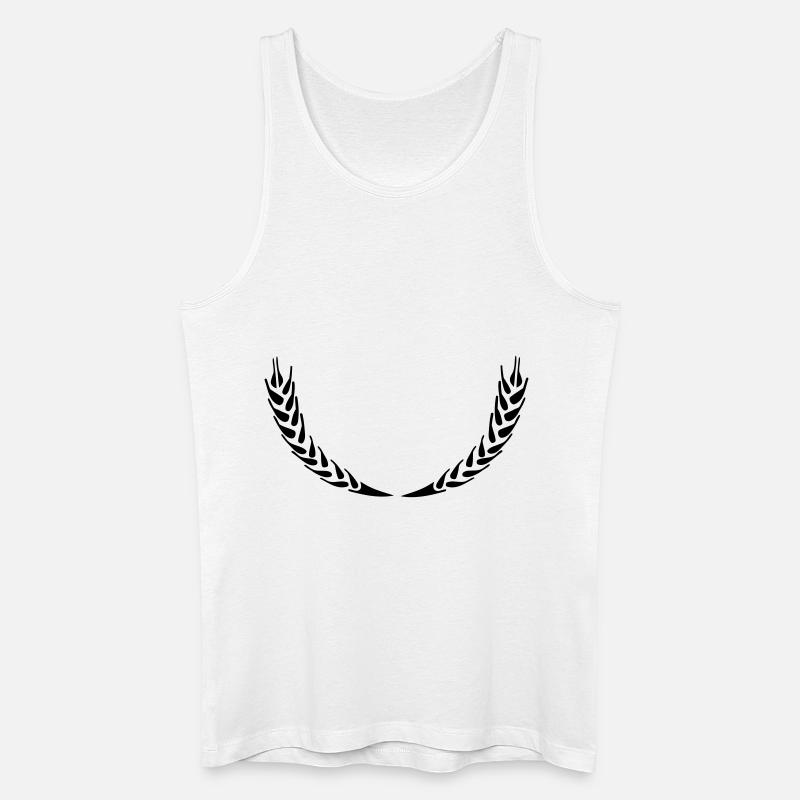 Ähren - Männer Bio Tank Top - Weiß