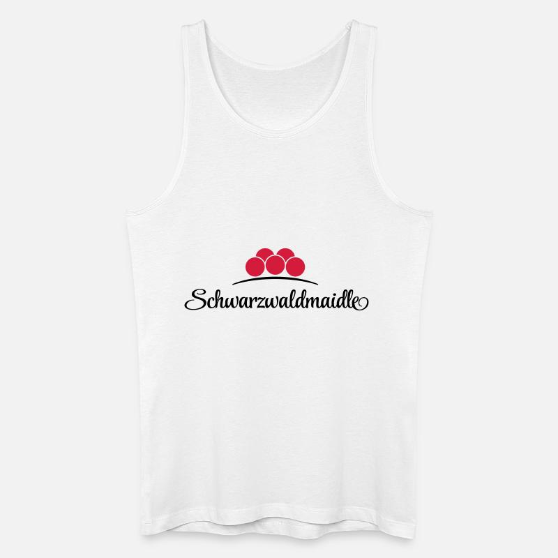 Schwarzwaldmaidle - Männer Bio Tank Top - Weiß