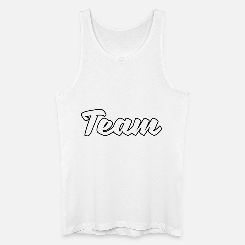 team - Männer Bio Tank Top - Weiß
