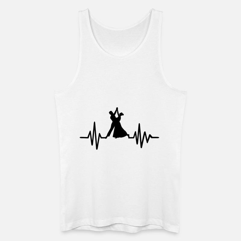Tanzen - Männer Bio Tank Top - Weiß