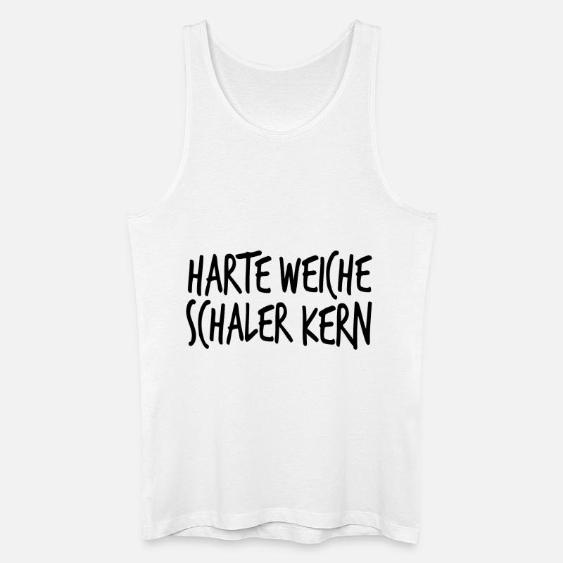 Harte Weiche Schaler Kern - Männer Bio Tank Top - Weiß