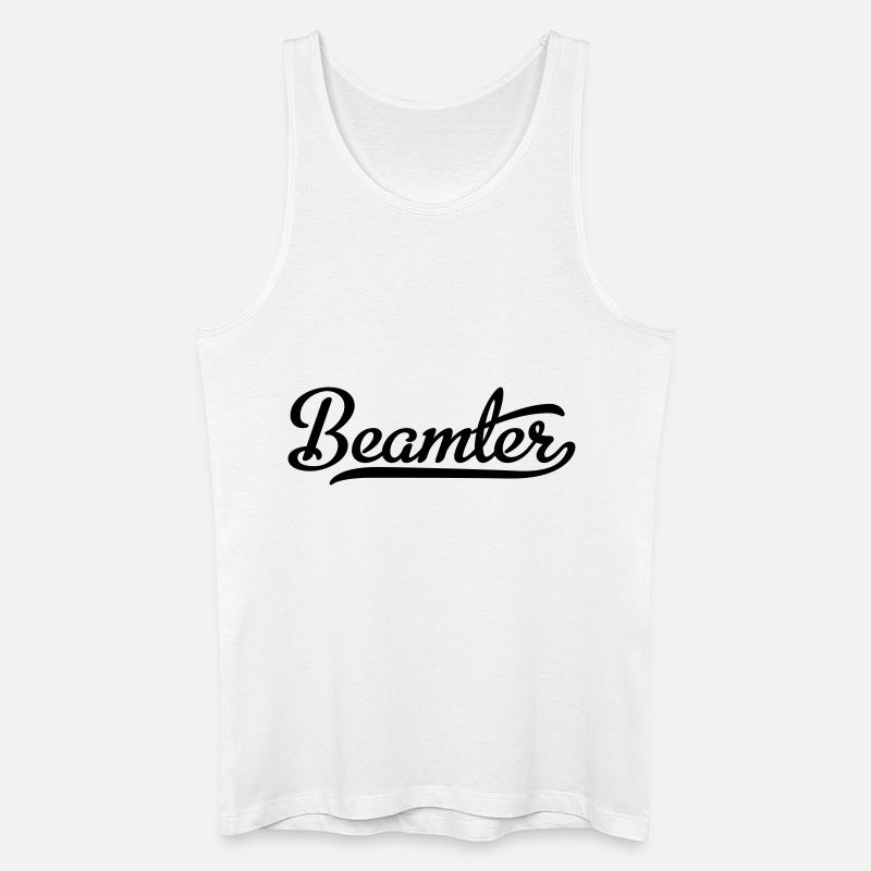 Beamter - Männer Bio Tank Top - Weiß