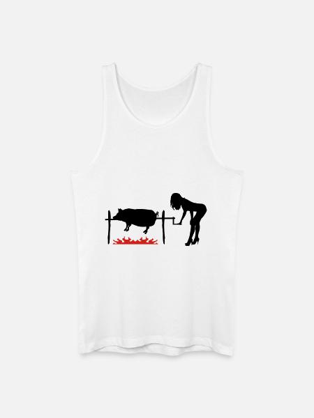 BBQ pork - Men’s Organic Tank Top - white