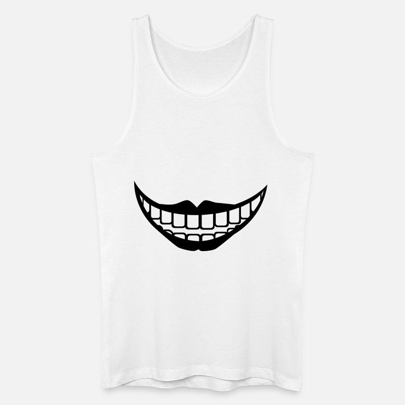 Mund - Männer Bio Tank Top - Weiß