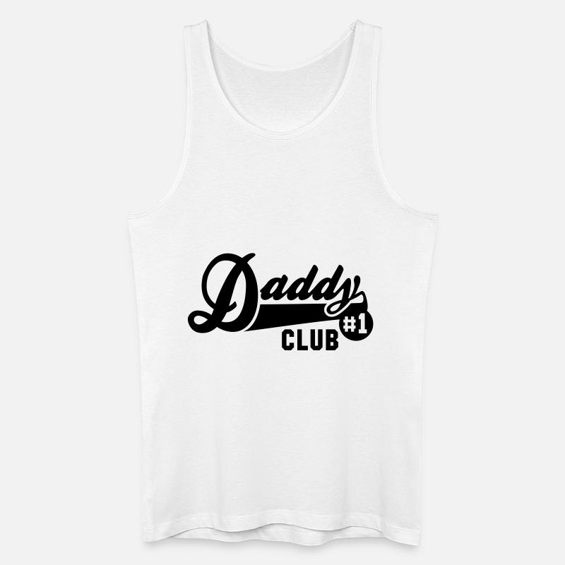Daddy No1 CLUB - Männer Bio Tank Top - Weiß