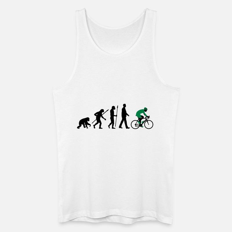 evolution_radfahrer_052012_d_2c - Männer Bio Tank Top - Weiß