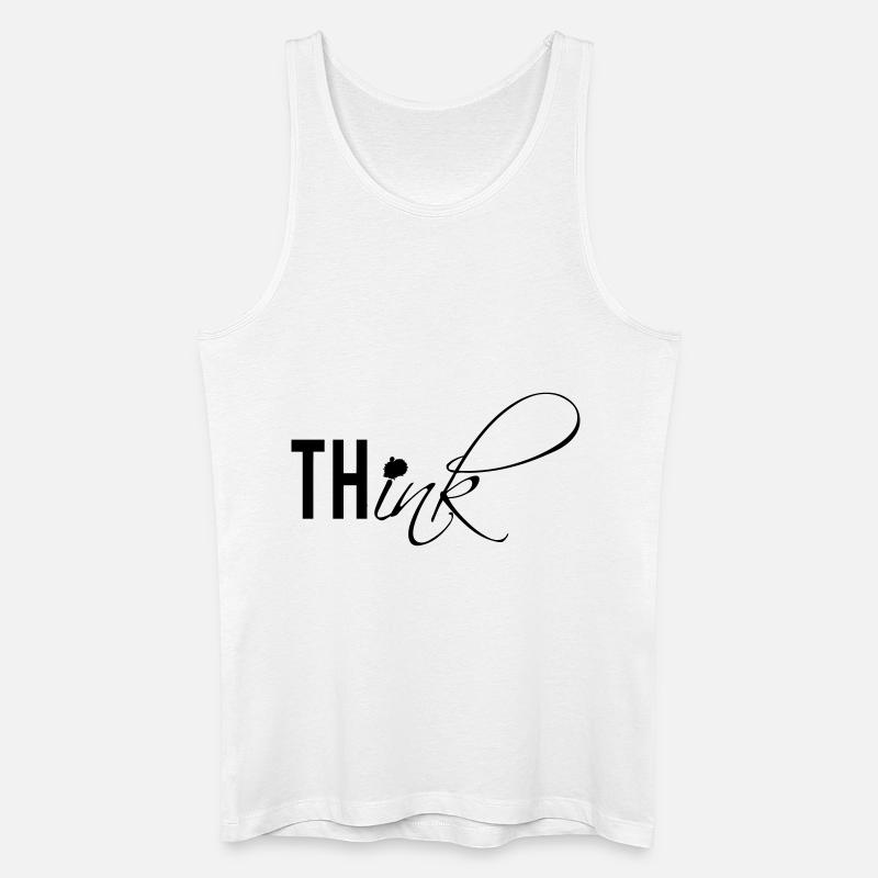 thINK - Männer Bio Tank Top - Weiß