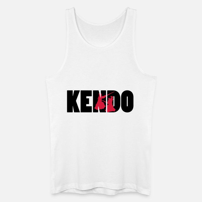 Kendo! - Männer Bio Tank Top - Weiß