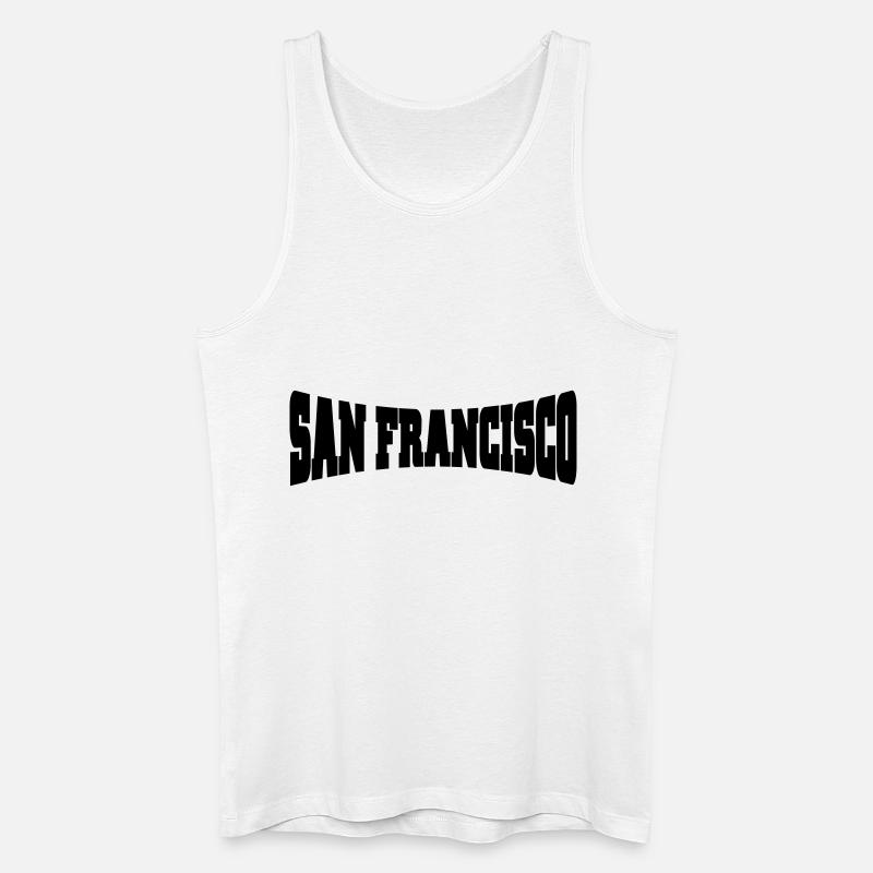 San Francisco - Männer Bio Tank Top - Weiß