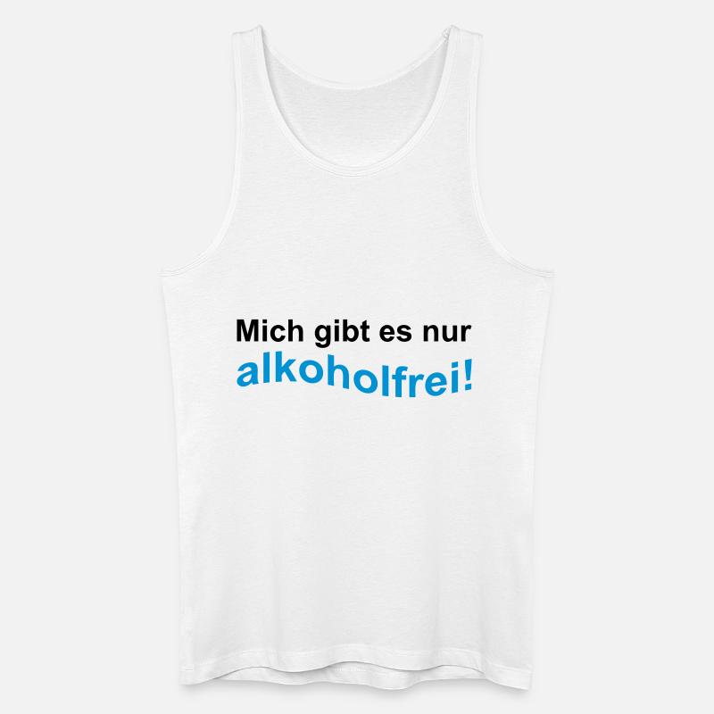 alkoholfrei - Männer Bio Tank Top - Weiß