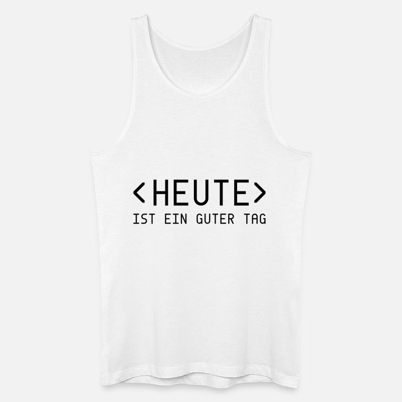 Today Day - Coder - Men’s Organic Tank Top - white