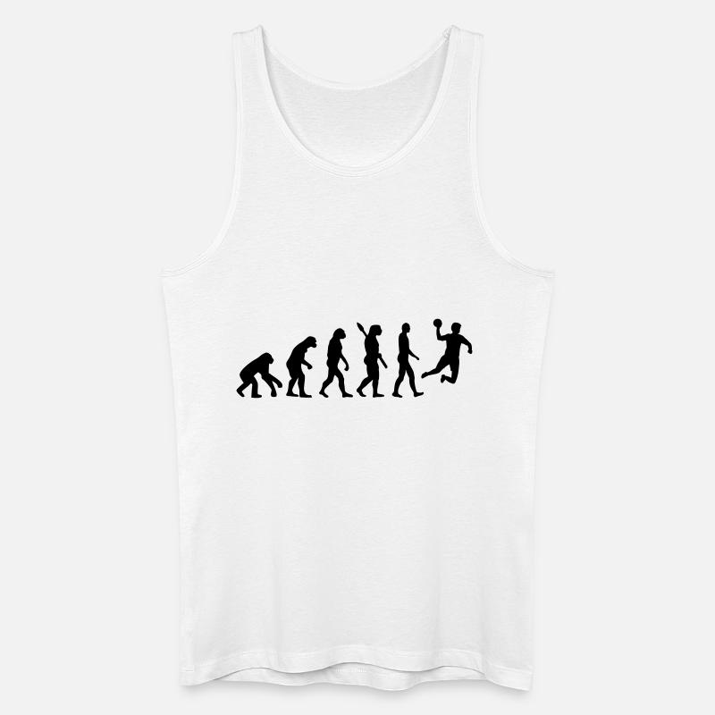 Evolution Handball - Männer Bio Tank Top - Weiß
