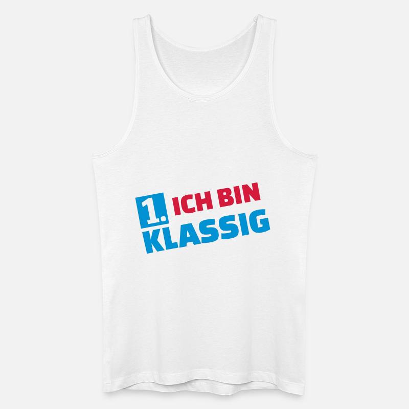 Erstklassig - Männer Bio Tank Top - Weiß