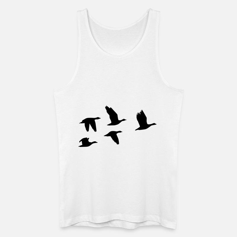 Gans - Männer Bio Tank Top - Weiß