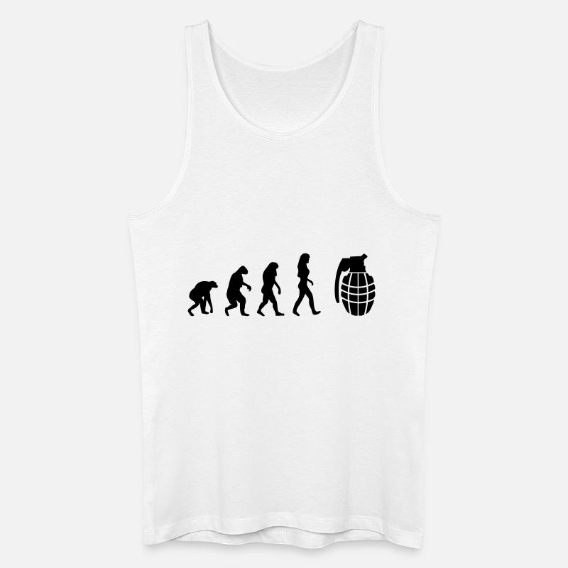 granate evolution frauen - Männer Bio Tank Top - Weiß