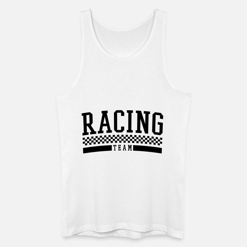 Racing Team - Männer Bio Tank Top - Weiß