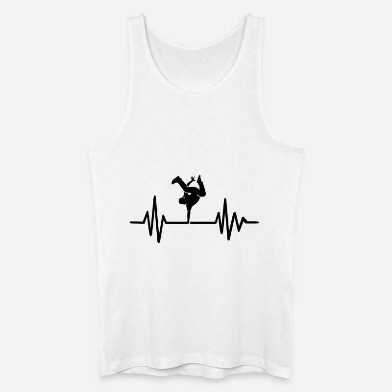 Breakdance - Männer Bio Tank Top - Weiß