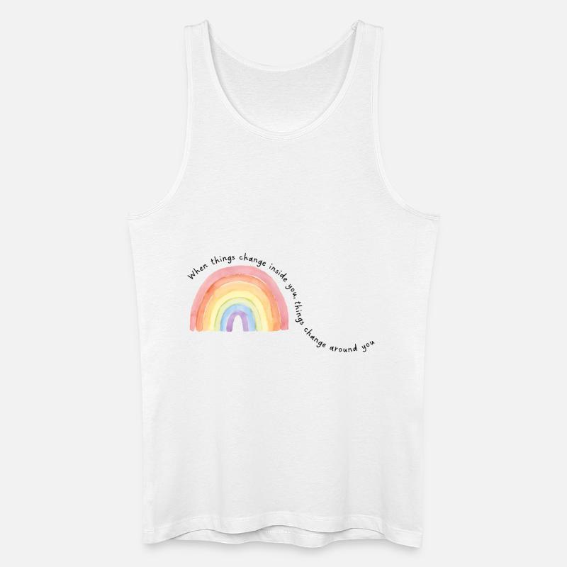 When things change inside you,.... - Männer Bio Tank Top - Weiß