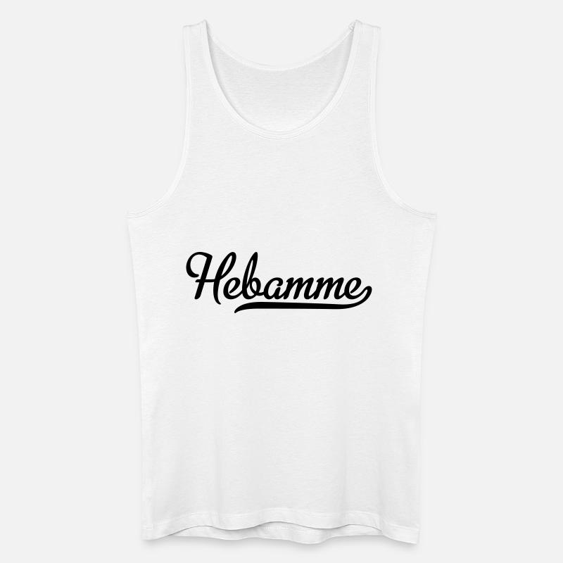 Hebamme - Männer Bio Tank Top - Weiß