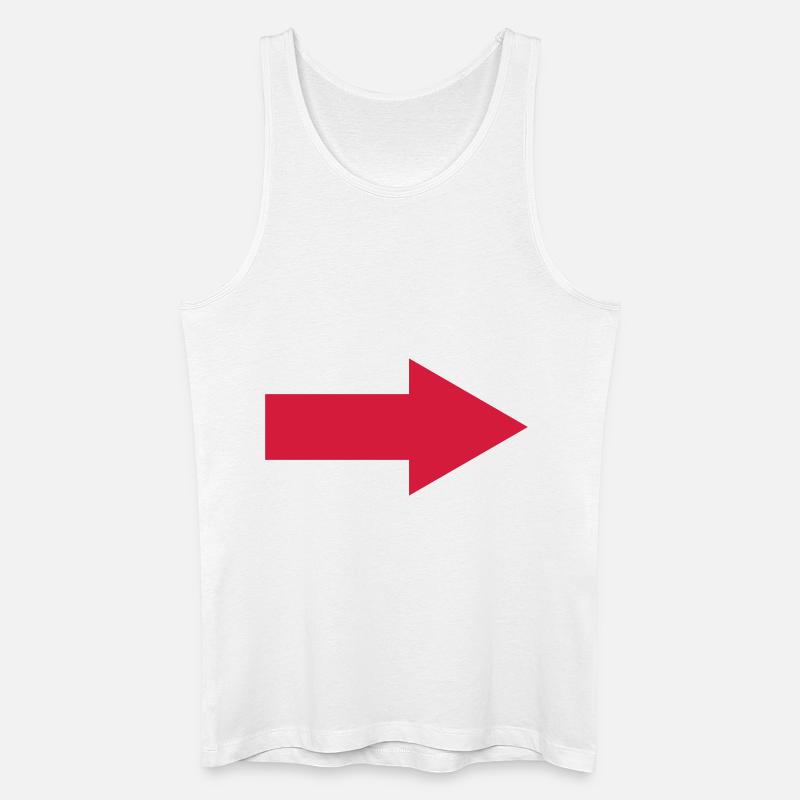 pfeil - Männer Bio Tank Top - Weiß