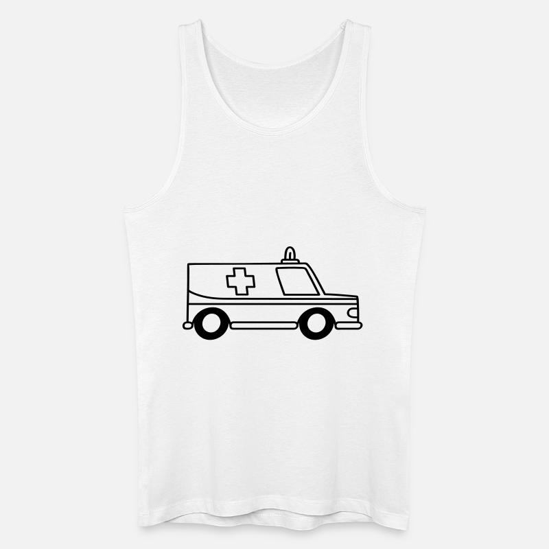 ambulance - Männer Bio Tank Top - Weiß