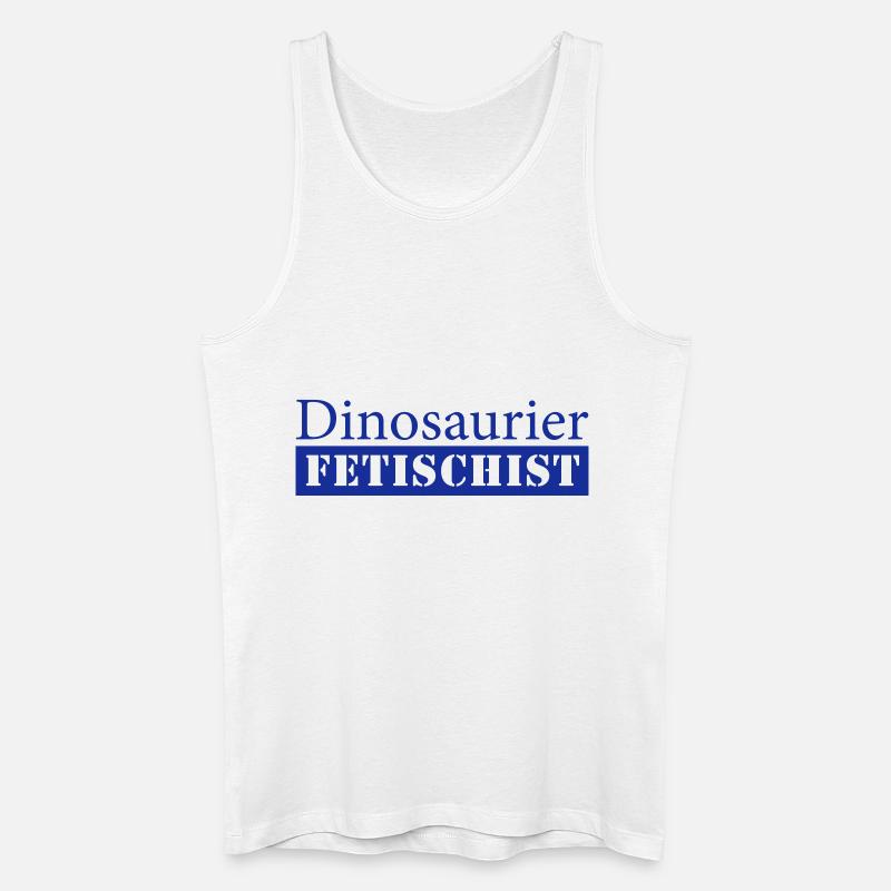Dinosaurier Fetischist - Männer Bio Tank Top - Weiß