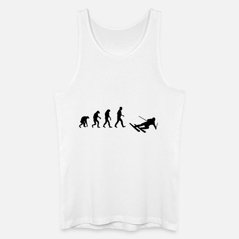 ski evolution - Männer Bio Tank Top - Weiß