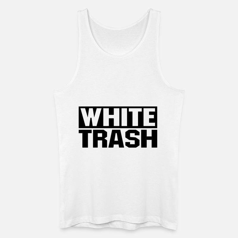 White Trash - Männer Bio Tank Top - Weiß