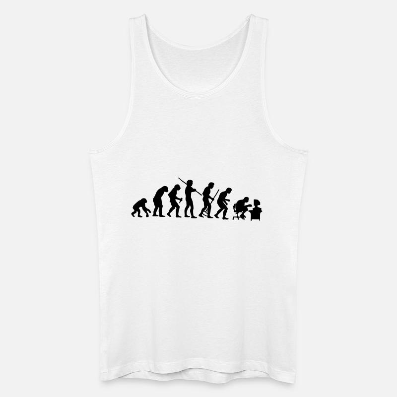 Evolution - Débardeur bio Homme - blanc