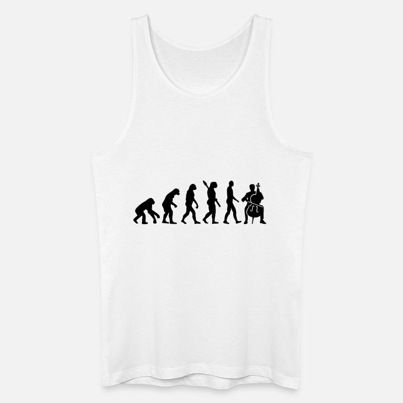 Cello - Männer Bio Tank Top - Weiß