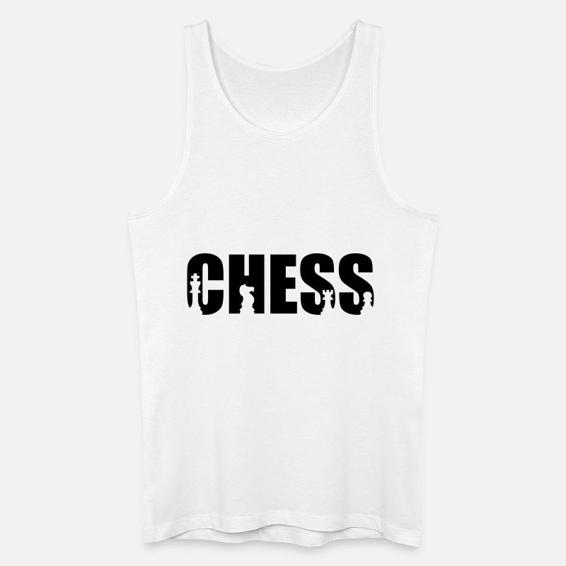 Schach - Männer Bio Tank Top - Weiß