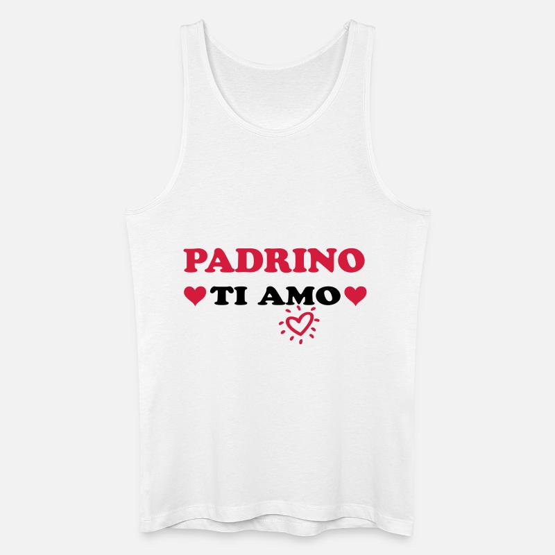 Padrino ti amo - Männer Bio Tank Top - Weiß