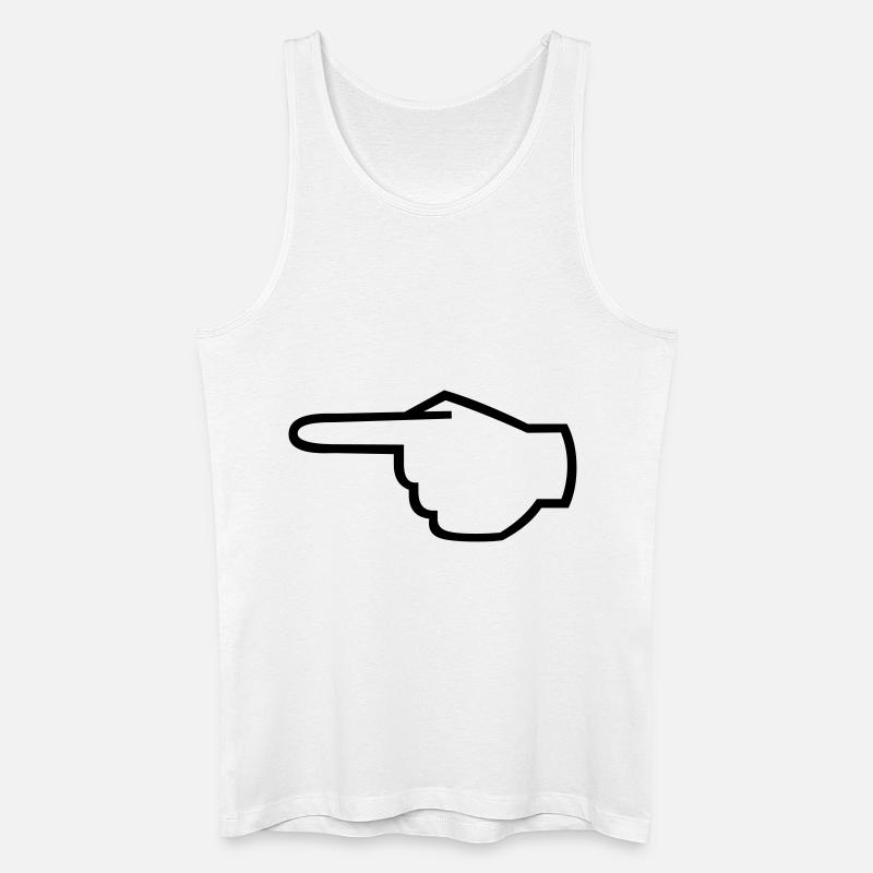 zeigefinger_01 - Männer Bio Tank Top - Weiß